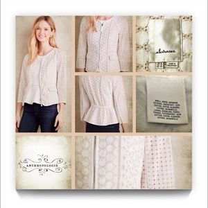 EUC Anthropologie Mezcal Eyelet Jacket SZ 8 M